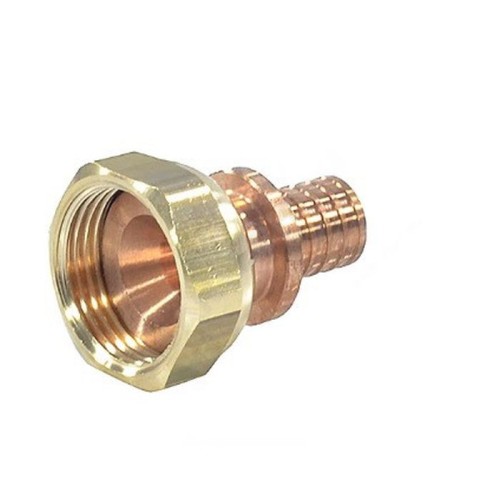 Соединитель латунный Дн 20-1/2" под конус с накидной гайкой РОС в Иркутске