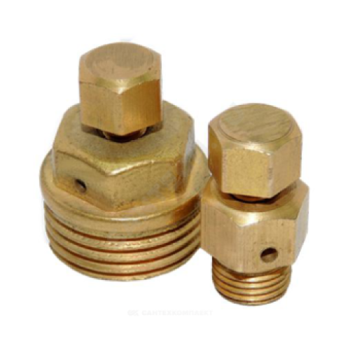 Воздухоотводчик ручной латунный М10х1,0 Ру-10 НР (НАР) угловой Цветлит ВО-1,0 в Иркутске