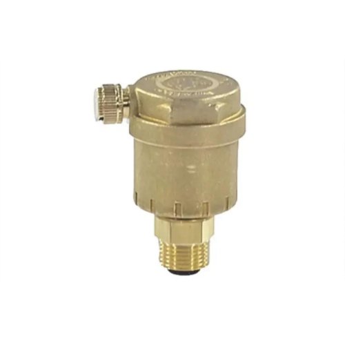 Воздухоотводчик автоматический латунный Ду-10 (3/8") Ру-14 НР (НАР) прямой с запорным клапаном Giacomini R88I в Иркутске