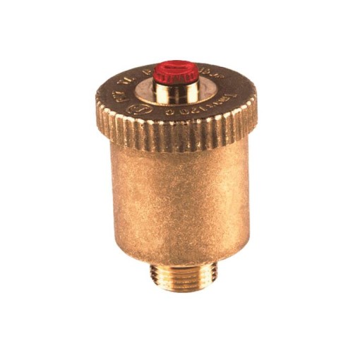 Воздухоотводчик автоматический латунный Ду-15 (1/2") Ру-14 НР (НАР) прямой с запорным клапаном Giacomini R99I в Иркутске