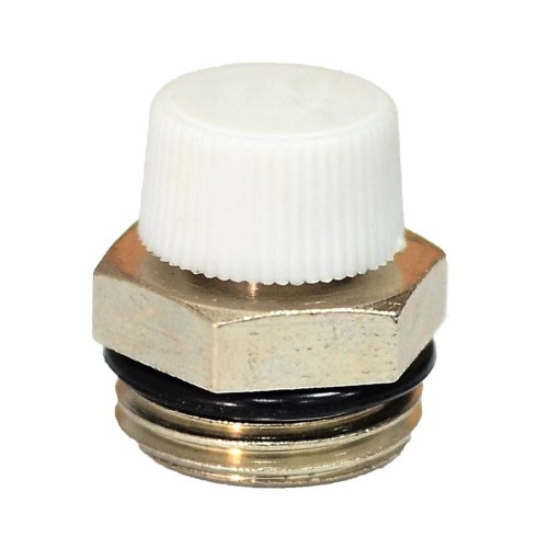 Кран Маевского ручной латунный Ду-15 (1/2") Ру-10 НР (НАР) с колпачком Ogint в Иркутске