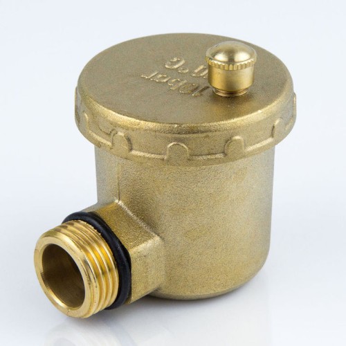 Воздухоотводчик автоматический латунный Ду-15 (1/2") Ру-10 НР (НАР) угловой Aquasfera 5004 в Иркутске