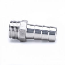 Штуцер нержавеющий под шланг елочка НР Ру 16 AISI 304 25 мм 3/4"