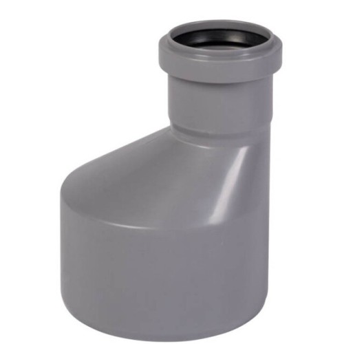 Переход канализационный PP-H эксцентрический серый Дн 75-110 б/нап в/к RTP (РосТурПласт) в Иркутске