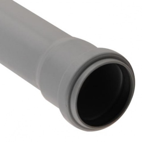 Патрубок канализационный PP-H компенсационный серый Дн 110 б/нап в/к VALFEX в Иркутске