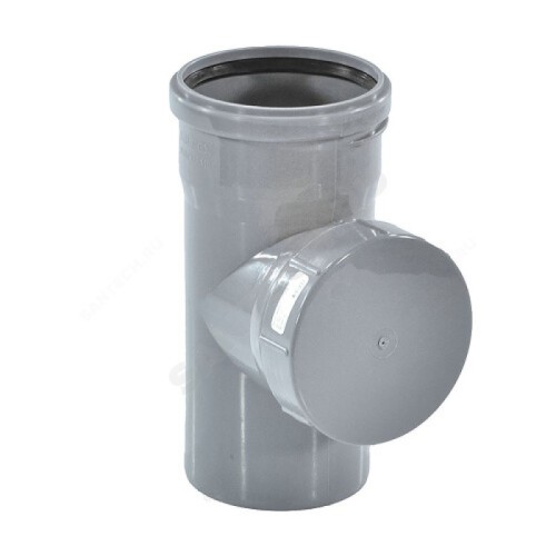 Ревизия канализационная PP-H с крышкой серая Дн 110 б/нап в/к RTP (РосТурПласт) в Иркутске