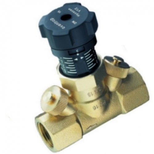 Клапан балансировочный латунный ручной с внутренней резьбой 1,6 МПа Hycocon VTZ Oventrop 32 мм в Иркутске