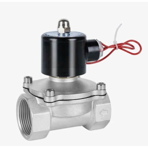 Клапан электромагнитный нержавеющий закрытый обратного действия с внутренней резьбой 1,6 МПа 32х118 мм 1 1/4" в Иркутске