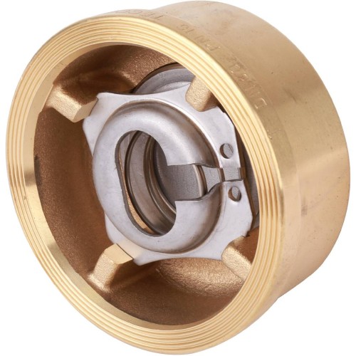 Клапан обратный латунный осевой пружинный межфланцевый 1,6 МПа CA7441 Tecofi 80х50 мм в Иркутске