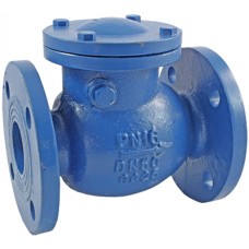 Клапан обратный чугунный поворотный фланцевый 1,6 МПа 302A Zetkama 65х240 мм