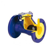 Клапан обратный чугунный Y-тип фланцевый NBR 1,6 МПа D-022 ABRA 65х240 мм