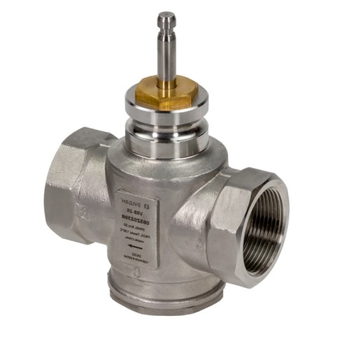 Клапан регулирующий нержавеющий трехходовой с внутренней резьбой 2,5 МПа VRB-3R Ридан 32х105 мм 1 1/4" в Иркутске