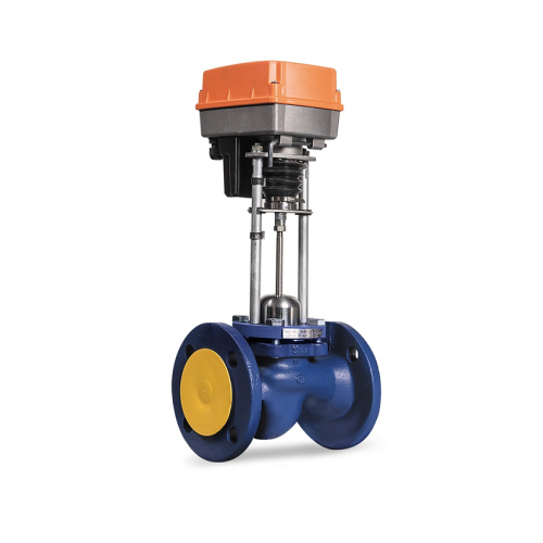 Клапан запорно-регулирующий чугуный односедельный с электроприводом фланцевый 1,6 МПа TRV Теплосила 25х160 мм в Иркутске