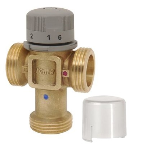 Клапан смесительный латунный термостатический седельный с внутренней резьбой 1,0 МПа Icma 25х84 мм в Иркутске