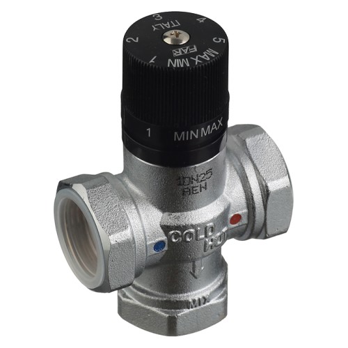 Клапан смесительный латунный термостатический с внутренней резьбой 1,0 МПа TermoFar FAR 25 мм 1" в Иркутске