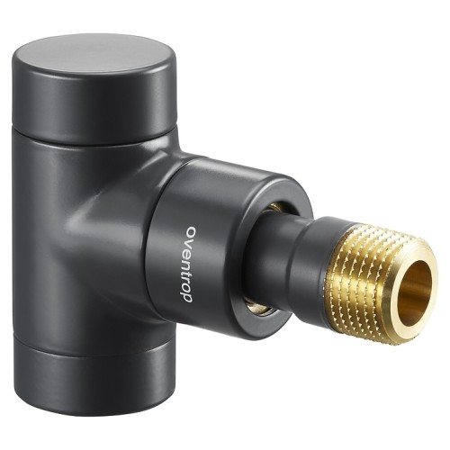 Клапан термостатический угловой Ду-15 (1/2") Ру-10 ВР-НР (ВН-НАР) черный серия E Oventrop в Иркутске