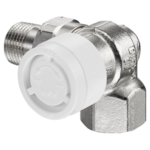 Клапан термостатический трехосевой правый Ду-15 (1/2") Ру-10 ВР-НР (ВН-НАР) серия AV9 Oventrop в Иркутске