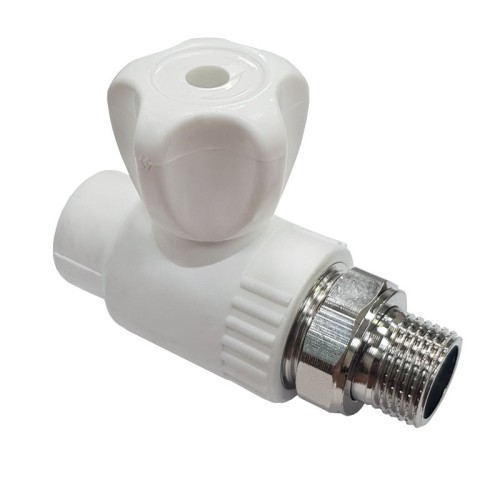 Клапан запорный PP-R наружная резьба 2,5 МПа VALFEX 20 мм 1/2" ГОСТ 32415-2013 в Иркутске