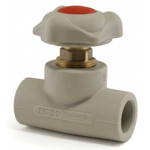 Клапан запорный проходной PP-R с внутренней пайкой 2,0 МПа Wavin Ekoplastik 32 мм ГОСТ 32415-2013 в Иркутске