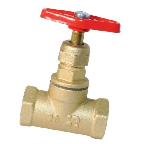 Клапан запорный латунный с внутренней резьбой 1,6 МПа 15б1п Цветлит 40х95 мм ТУ 206-3973235-01-93 в Иркутске