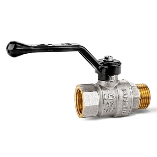 Кран запорный латунный со спускником стандартнопроходной с ручкой-рычагом ВР (ВН) Ру 40 LD Pride LD 15 мм 1/2" в Иркутске