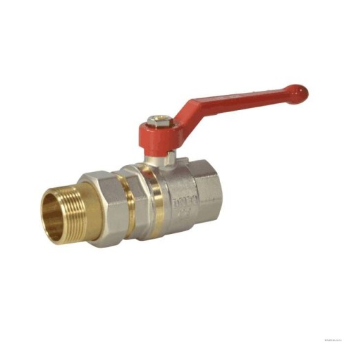 Кран запорный латунный полнопроходной с ручкой-рычагом ВР-НР Ру 40 Dist Стандарт Dist 15 мм 1/2" в Иркутске