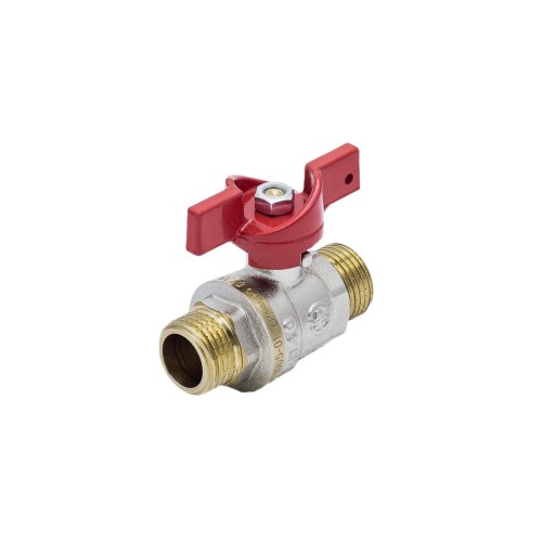 Кран запорный латунный стандартнопроходной с ручкой-бабочкой НР Ру 25 RTP (РосТурПласт) 15 мм 1/2" в Иркутске