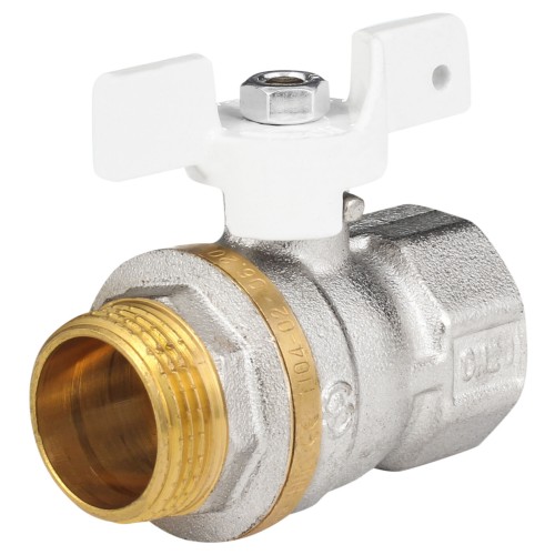 Кран запорный латунный полнопроходной с ручкой-бабочкой ВР-американка Ру 30 Aquasfera Standard 1127 Aquasfera 20 мм 3/4" в Иркутске