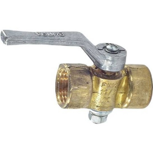 Кран латунный трехходовой стандартнопроходной для манометра без фланца с ручкой ВР (ВН) Ру 25 КТХ ЭКОМЕРА 15 мм 1/2" в Иркутске