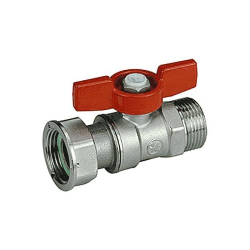 Кран запорный латунный стандартнопроходной с ручкой-бабочкой ВР-накидная гайка Ру 42 R251P Giacomini 15х68 мм 1/2" в Иркутске