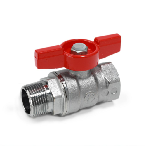 Кран запорный латунный полнопроходной с ручкой-бабочкой ВР-НР Ру 42 R914 Giacomini 8х51 мм 1/4" в Иркутске