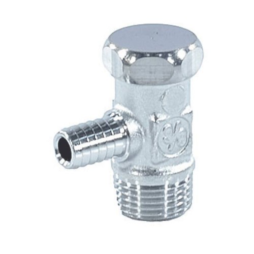 Кран шаровый латунный сливной стандартнопроходной НР-штуцер Ру 10 R65D Giacomini 10 мм 3/8" в Иркутске