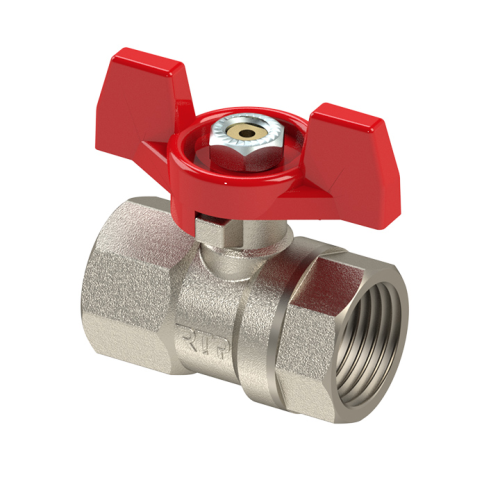 Кран запорный латунный полнопроходной с ручкой-бабочкой ВР (ВН) Ру 42 R951 Giacomini 8 мм 1/4" в Иркутске