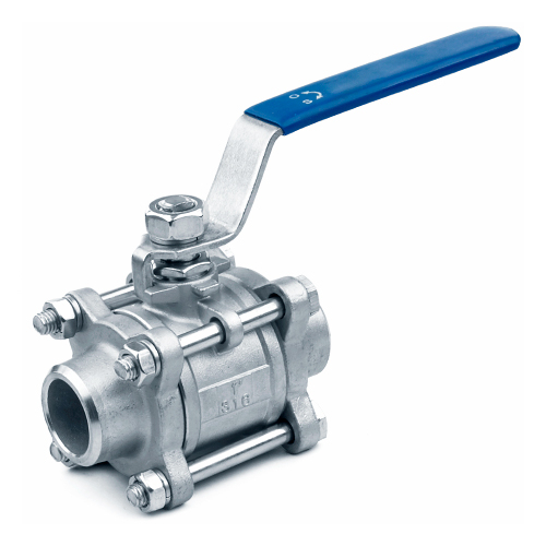 Кран запорный нержавеющий под приварку полнопроходной ручка-рычаг Ру 63 AISI 316 BV17 АДЛ 40 мм в Иркутске