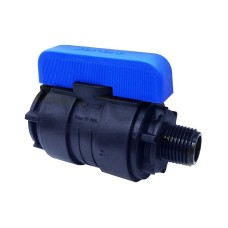 Компрессионный кран ПНД Ду 46 (1 1/2"-2") ВР-НР (ВН-НАР) Ру-16 VALFEX