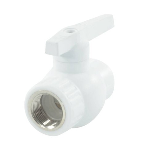 Кран полипропиленовый PP-R запорный прямой стандартнопроходной с внутренней пайкой ручка-рычаг Ру 25 RTP (РосТурПласт) 50 мм ГОСТ 32415-2013 в Иркутске