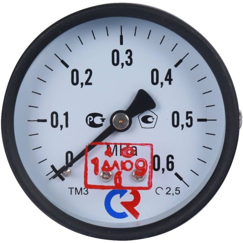 Манометр осевой диаметр 63мм 0-6 кгс/см2 (0-0,6 МПа) G1/4" ТМ-310Т.00 Росма 00000006791 в Иркутске