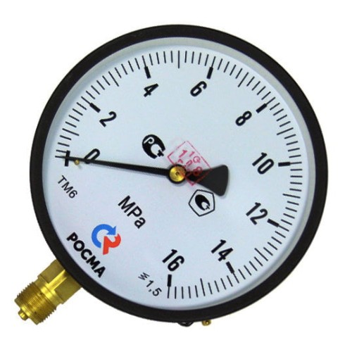 Манометр радиальный диаметр 100мм 0-40 кгс/см2 (0-4,0 МПа) G1/2" ТМ-510Р.00 Росма в Иркутске