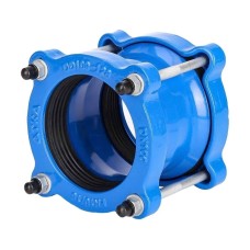 Муфта чугунная соединительная для ПЭ труб Ду-150 (Дн 160-160) Ру-16 ДРК-Е Benarmo