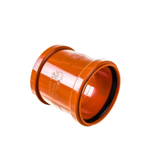 Муфта НПВХ (ПВХ) ремонтная Дн 110 коричневая безнапорная в/к Ostendorf KGU в Иркутске