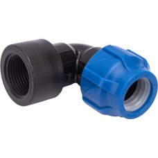 Отвод ПЭ компрессионный Дн 50-1" 90гр Ру-16 ВР (ВН) RTP (РосТурПласт)