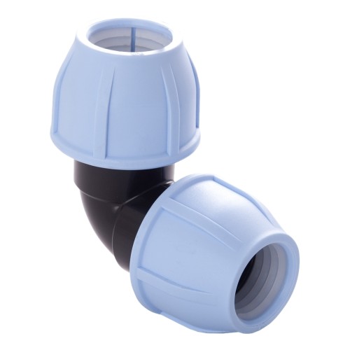 Отвод ПЭ компрессионный Дн 20-1/2" 90гр Ру-16 ВР (ВН) RTP (РосТурПласт) в Иркутске