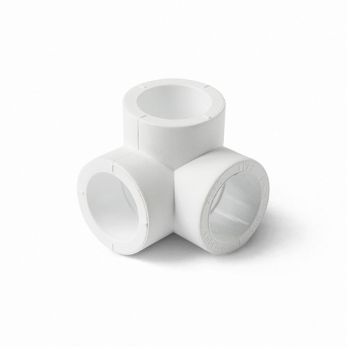 Тройник двухплоскостной PP-R Дн 20 белый Pro Aqua в Иркутске