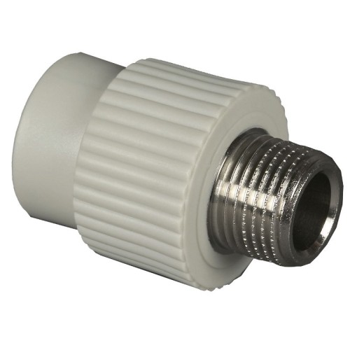 Муфта PP-R комбинированная серая НР (НАР) Дн 90-3" Wavin Ekoplastik в Иркутске