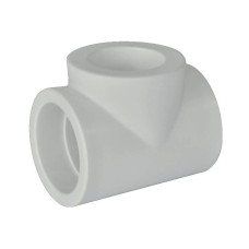 Тройник PP-R редукционный Дн 63-20-63 белый Pro Aqua