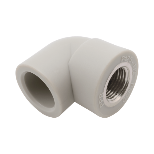 Угольник PP-R комбинированный серый ВР (ВН) Дн 20-1/2" 90 гр Wavin Ekoplastik в Иркутске