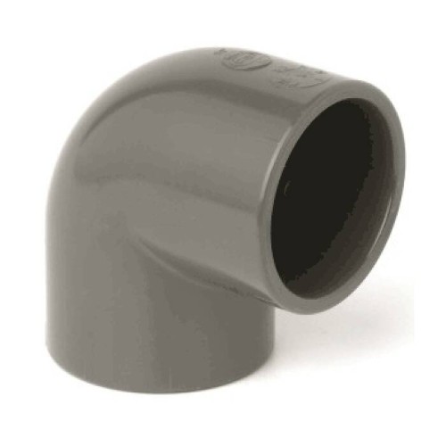 Отвод ПВХ клеевой Дн 160 90гр Ру-16 серый напорный Aquaviva в Иркутске
