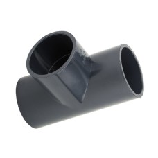 Тройник ПВХ клеевой Дн 160 90гр Ру-16 серый напорный Aquaviva
