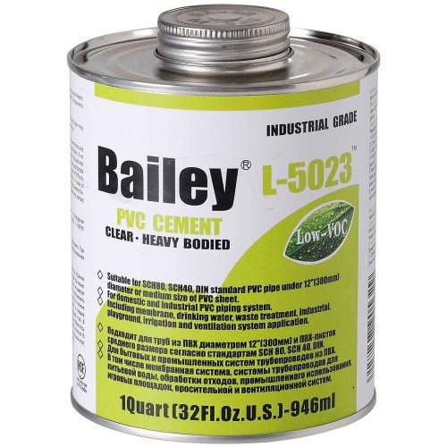 Клей для труб ПВХ 946мл Bailey L-5023 в Иркутске