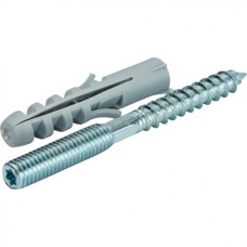 Шпилька стальная сантехническая М8х100 с дюбилем М10х50 STOUT